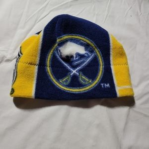Buffalo Sabres Hockey NHL Fleece Cap Hat Beenie Blue & Yellow